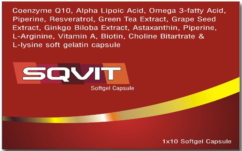 Box of SQVIT multivitamin capsules